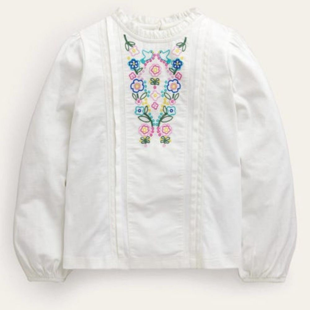 Mini boden embroidered shirt